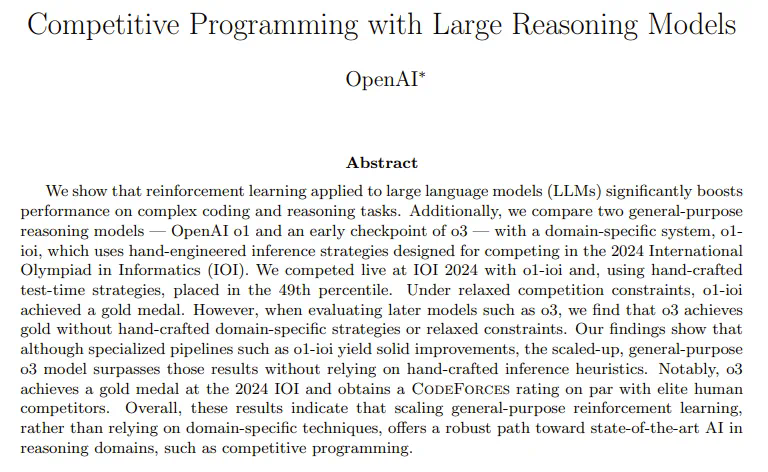 OpenAI：强化学习确实可显著提高LLM性能，DeepSeek R1、Kimi k1.5发现o1的秘密