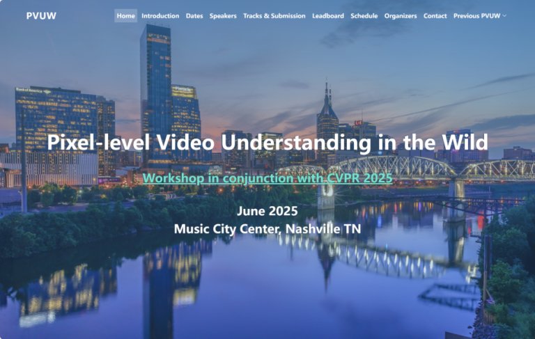 PVUW视频分割Workshop@CVPR 2025 | 征稿！比赛！