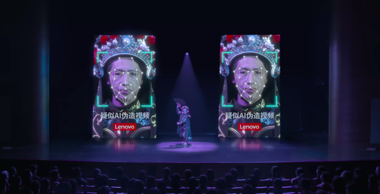 联想展示 AI换脸防诈技术，精准识别 Deepfake伪造视频