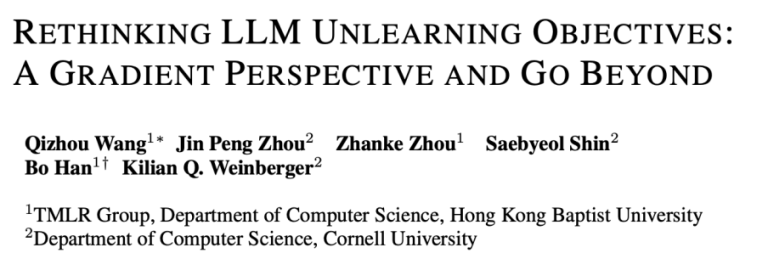 ICLR 2025 | 大模型是否能做到有效“遗忘”？从梯度视角重新审视LLM反学习方法