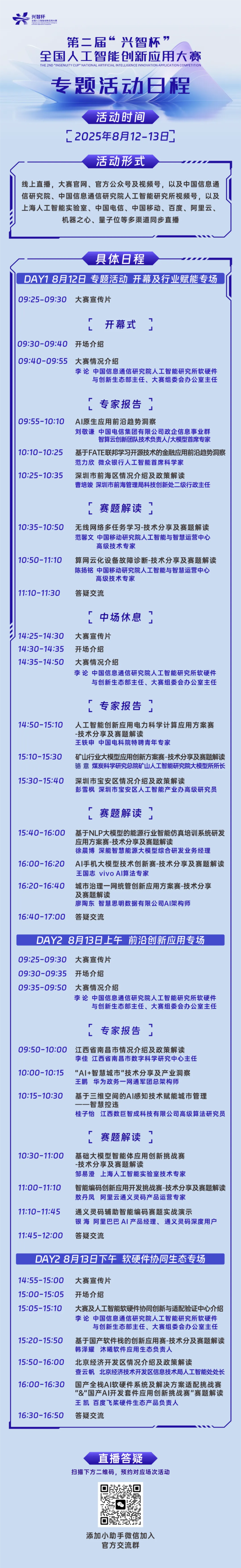 第二届 “兴智杯” 全国人工智能创新应用大赛专题活动明天开启，技术解析 + 资源对接一站式平台重磅来袭！