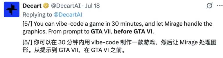 球首款AI原生游戏引擎再进化：GTA6再不来，我们就AI一个