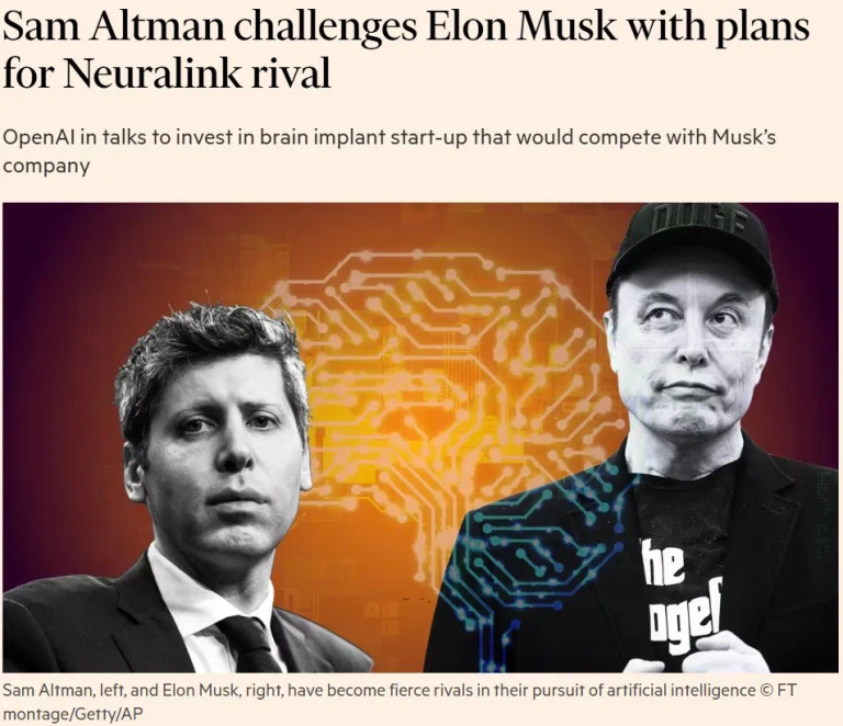 OpenAI和奥特曼将投资一家脑机接口公司，直接与马斯克的Neuralink竞争