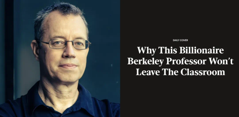 身家25亿刀，是四家公司创始人，这位伯克利教授还在给本科生上课